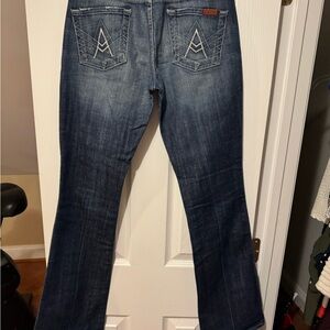 7 For All Mankind (Seven) Women's Blue Jeans - A-pocket / Boot Cut